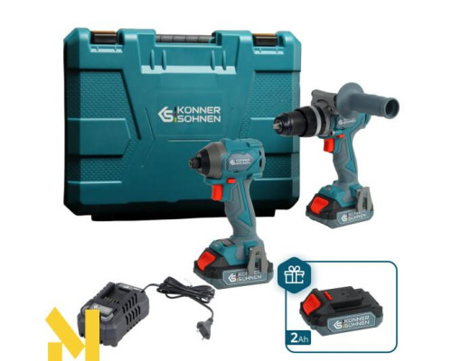 Набір електроінструментів акумуляторних Konner&Sohnen KS IDISD 20V SET 2 PLUS