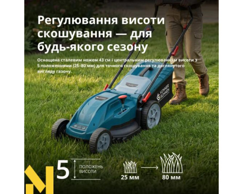Газонокосарка електрична Konner&Sohnen KS 43LM20