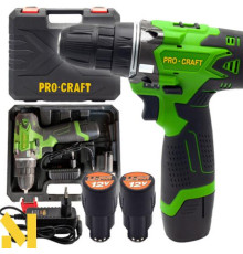 Шуруповерт акумуляторний Procraft Industrial PA12Li