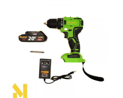 Шурупокрут акумуляторний Procraft PA18LiBL