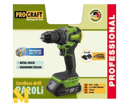 Шуруповерт акумуляторний Procraft PA20Li