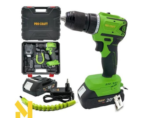 Шуруповерт акумуляторний Procraft PA18LiN