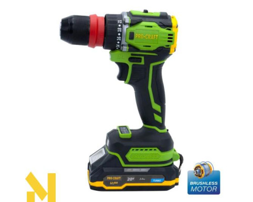 Шуруповерт акумуляторний Procraft PA18Pro DFR (АКБ 2 Аг)