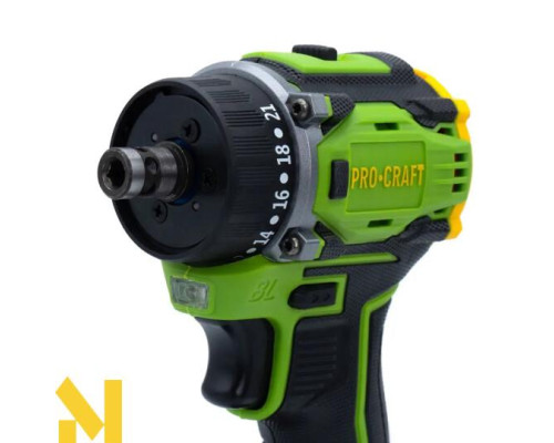 Шуруповерт акумуляторний Procraft PA18Pro DFR (АКБ 2 Аг)
