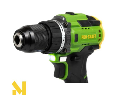 Акумуляторний дриль-шуруповерт Procraft PA18LiH