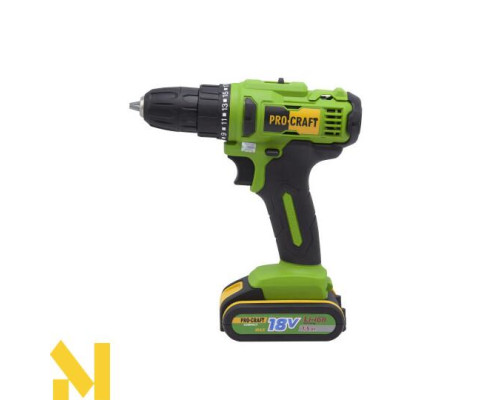 Шуруповерт акумуляторний Procraft PA18C COMPACT