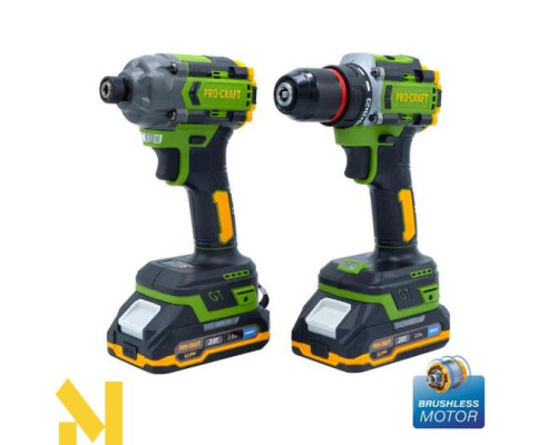 Набір інструментів акумуляторних Procraft PA214SET (2 АКБ)