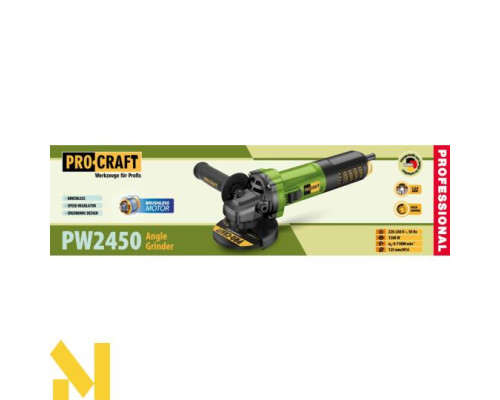 Болгарка (кутова шліфмашина) акумуляторна ProCraft PW-125/2450 безщіткова