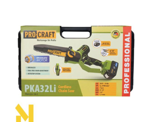 Міні-пила акумуляторна Procraft PKA32Li (з кобурою)