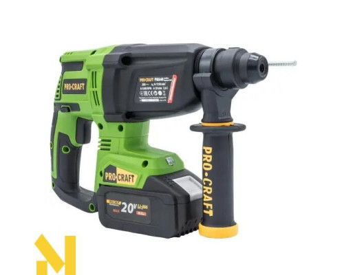 Перфоратор акумуляторний Procraft PHA40 (2 АКБ та ЗП)