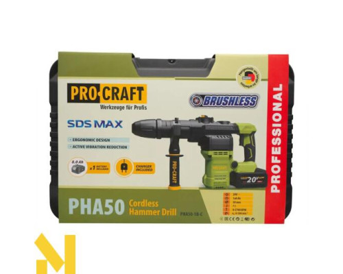 Перфоратор акумуляторний Procraft PHA50