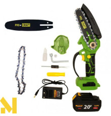 Міні-пила акумуляторна Procraft PKA18B NEW (дві шини + два ланцюги)