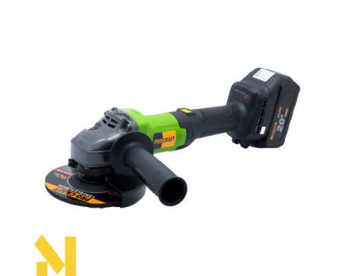Болгарка (кутова шліфмашина) акумуляторна Procraft PGA20 Universal