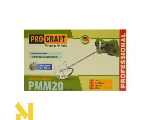 Міксер будівельний Procraft PMM20 (без АКБ та ЗП)