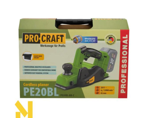 Рубанок акумуляторний Procraft PE20BL (без АКБ та ЗП)