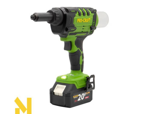 Заклепувальний пістолет акумуляторний Procraft PRG20