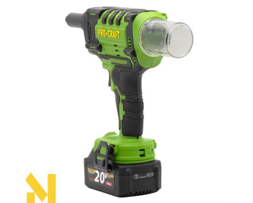 Заклепувальний пістолет акумуляторний Procraft PRG20