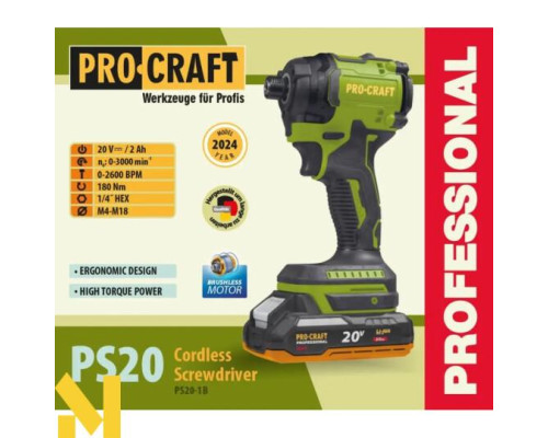 Гвинтоверт акумуляторний Procraft PS20
