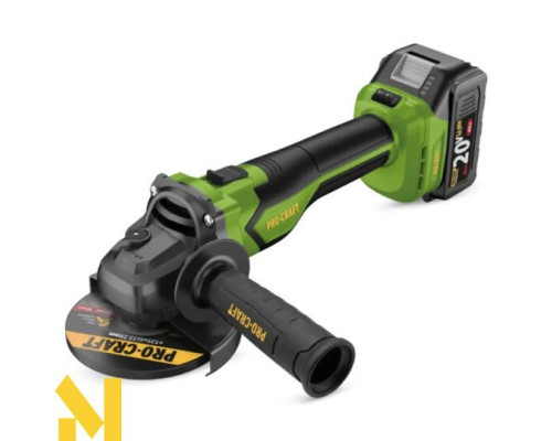 Болгарка (кутова шліфмашина) акумуляторна Procraft PGA22