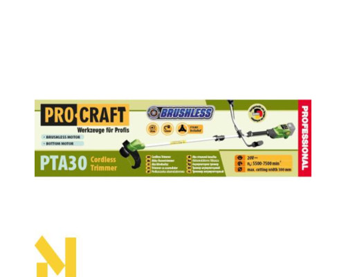 Триммер акумуляторний Procraft PTA30 (без АКБ та ЗП)