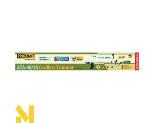 Тример акумуляторний Procraft ATA40/2S