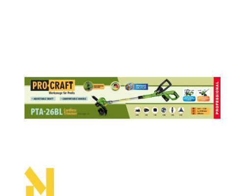 Тример акумуляторний Procraft PTA26BL