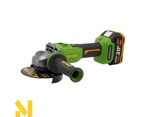 Болгарка (кутова шліфмашина) акумуляторна Procraft PWA220