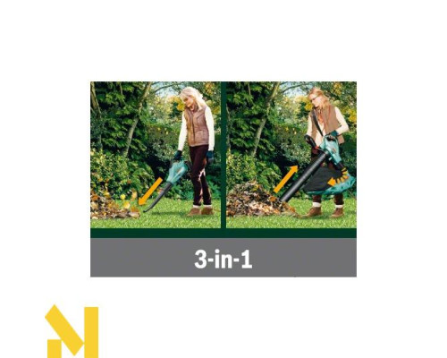 Пилосос-повітродувка садова електрична Bosch ALS 25 + Рукавички + Сумка