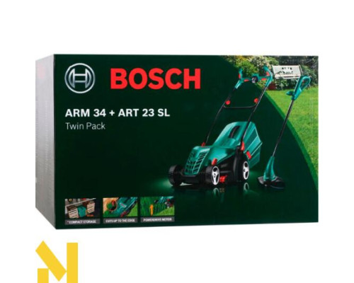 Комплект газонокосарка Bosch Rotak ARM 34 + Тример Bosch ART 23 SL (06008A6108)