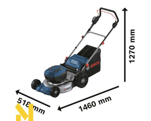 Газонокосарка акумуляторна Bosch GRA 18V2-46 Professional (без АКБ та ЗП)