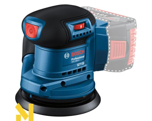 Шліфмашина ексцентрикова акумуляторна Bosch GEX 185-LI (без АКБ та ЗП)