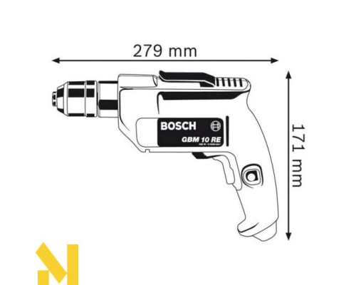 Дриль Bosch GBM 10 RE