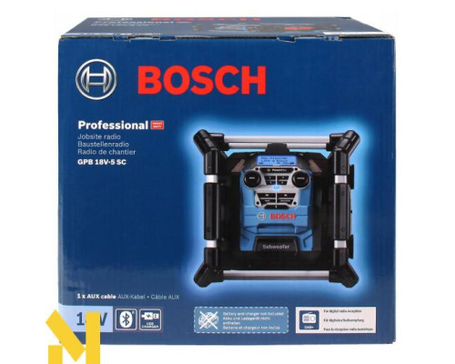 Радіоприймач гібридний Bosch GPB 18V-5 SC PROFESSIONAL (без АКБ та ЗП)