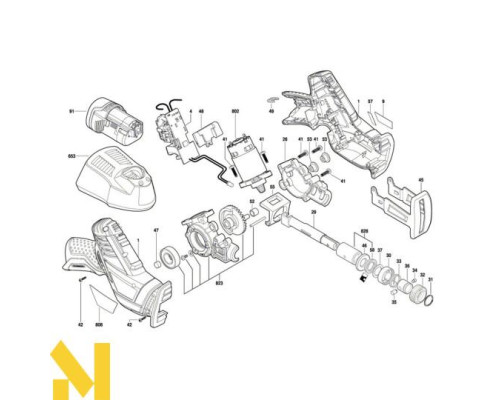 Пила шабельна акумуляторна Bosch Professional GSA 12V-14 (без АКБ та ЗП)