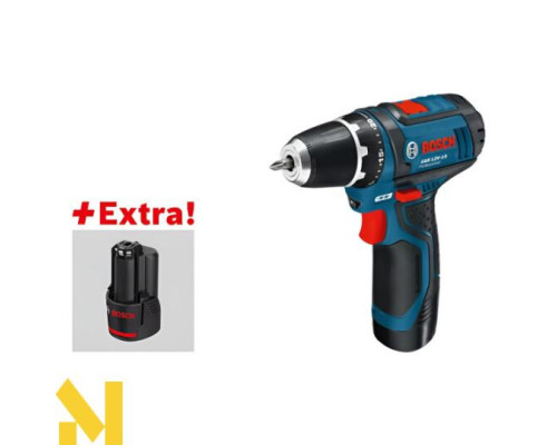Дриль-шуруповерт акумуляторний Bosch GSR 12V-15 Professiona з набором інструментів (060186810R)