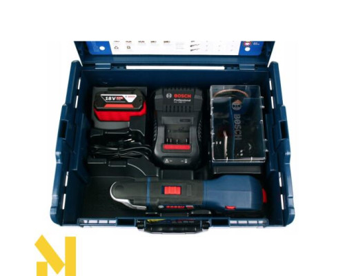 Багатофункціональний інструмент (реноватор) акумуляторний Bosch GOP 18V-28 + 2x5,0 А.г + ЗП L-BOXX