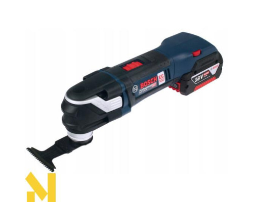 Багатофункціональний інструмент (реноватор) акумуляторний Bosch GOP 18V-28 + 2x5,0 А.г + ЗП L-BOXX