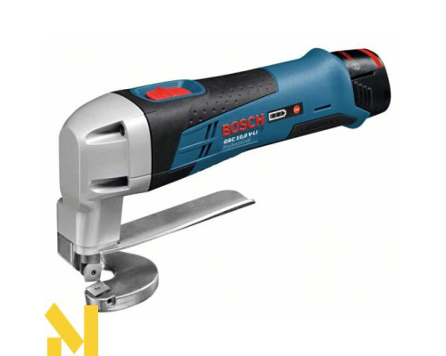 Ножиці листові акумуляторні Bosch GSC 10,8 V-Li L-BOXX (без АКБ та ЗП)