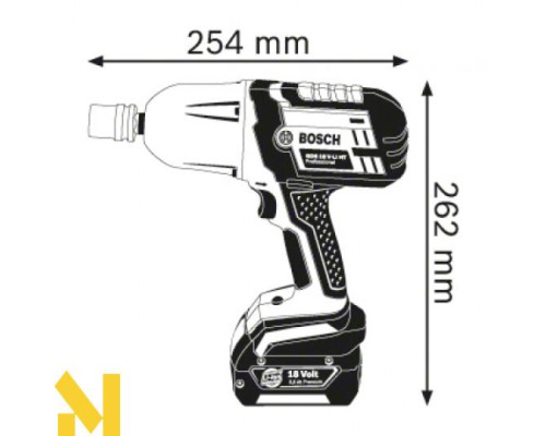 Гайковерт акумуляторний Bosch GDS 18 V-LI HT