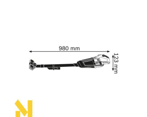 Пилосос акумуляторний Bosch GAS 18 V-LI Professional (без АКБ та ЗП)