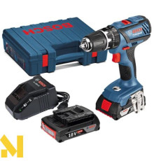 Акумуляторний ударний дриль-шуруповерт Bosch GSB 18-2-LI Plus 2 x 2,0 Ач