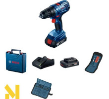 Дриль-шуруповерт акумуляторний Bosch Professional GSR 180-LI 2 x 2,0Ah, AC