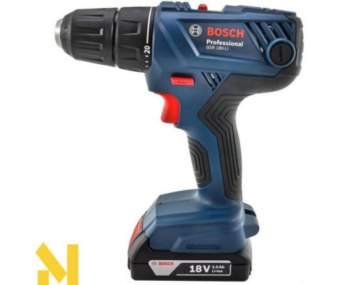 Дриль-шуруповерт акумуляторний Bosch Professional GSR 180-LI 2 x 2,0Ah, AC