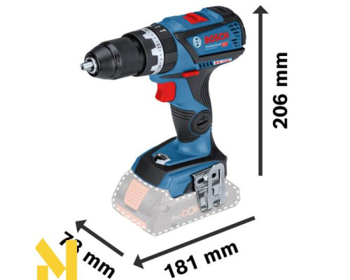 Дриль-шуруповерт акумуляторний ударний Bosch GSB 18V-60 C Professional
