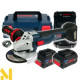 Болгарка (кутова шліфмашина) акумуляторна Bosch GWS 18V-10 C, 2 АКБ 8 Ah + ЗП + L-BOXX