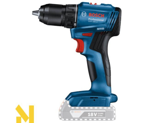 Дриль-шурупокрут акумуляторний Bosch GSR 185-LI Professional (без АКБ та ЗП)