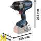 Гайковерт акумуляторний Bosch GDS 18V-1600 HC Professional (без АКБ та ЗП)