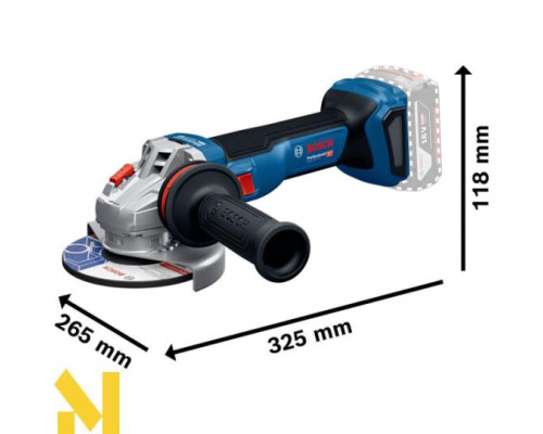 Болгарка (кутова шліфмашина) акумуляторна Bosch GWS 18V-11 S Professional (без АКБ та ЗП)