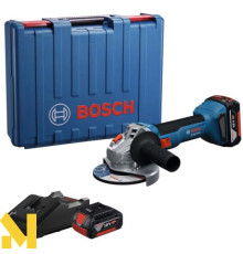 Болгарка (кутова шліфмашина) акумуляторна Bosch Professional GWS 18V-8 (2 АКБ та ЗП)