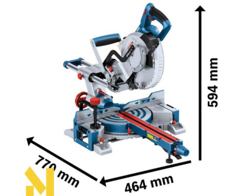 Пила торцювальна акумуляторна Bosch GCM 18V-216 D Professional (без АКБ та ЗП)